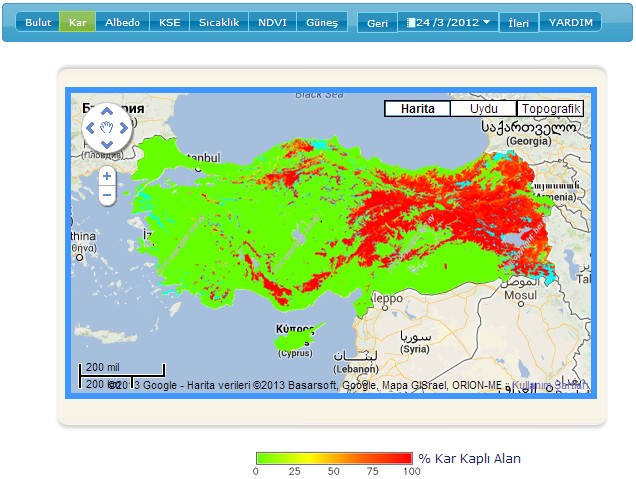 UTUVA Snow Maps